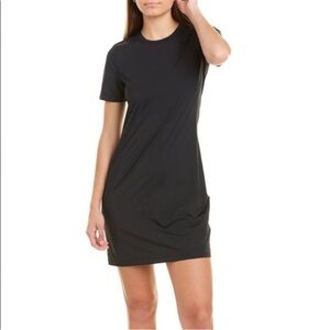 Theory Cherry Travel Jersey Black T-shirt style dress Sz S